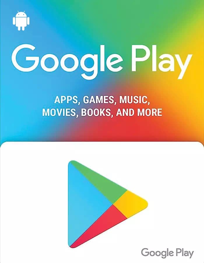 Google Play Gift Cards & Redeem Codes