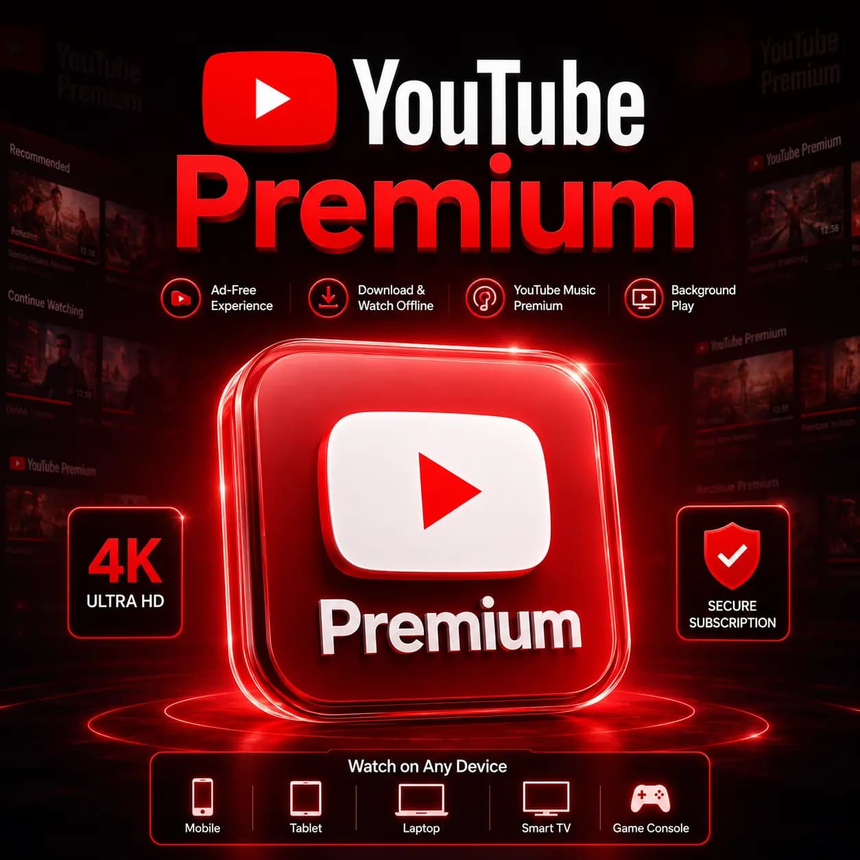 YouTube Premium 🔥